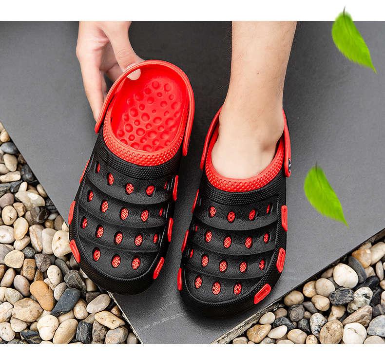 Sport Summer Flip Flop Slipper Mans Summer Sandals Working Gym Non Slip Water Shoes With Adjustable Strap Lightweight Slip On Leather Clogs