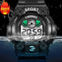 Sport Waterproof Watches Fashion LED Luminous Digital Watches For Kids Multifunction Calendar Alarm Date Wrist Watches LED Timing Backlight Multifunctional Military Watch Lightweight Outdoor Tactical Sports