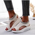 Sport Women's Comfortable Footwear Summer Platform Sandals Shoes Female Slip On Peep Toe Knitted Footwear Summer Sandals Women Shoes Female Slip On Elegant Sneakers