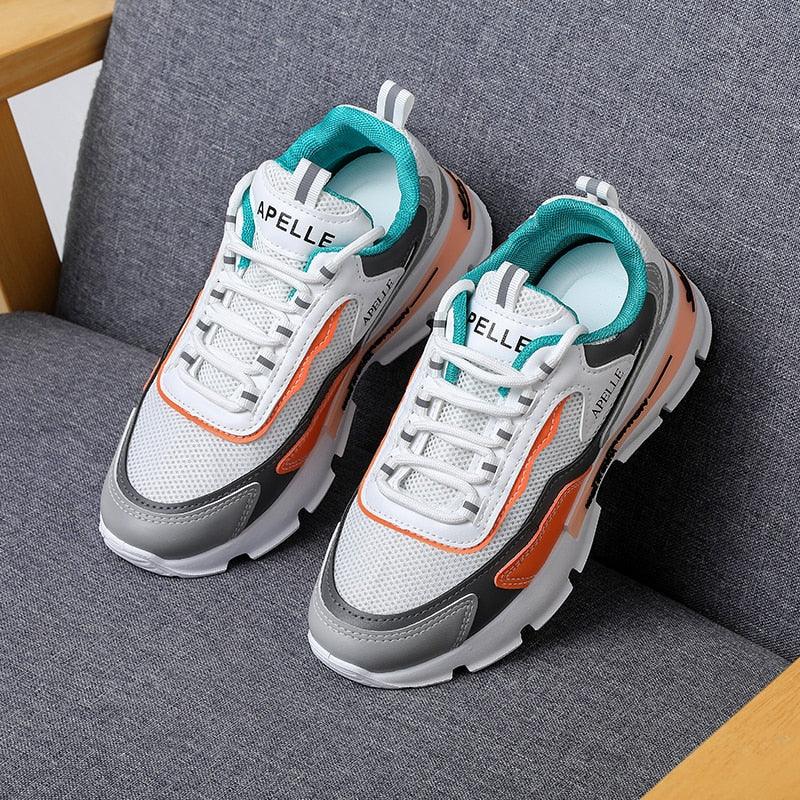 Sports Footwear Women's Running Shoes Summer New Mesh Breathable Platform Increased Fashion Shoes Womens Running Athletic Casual Sports Sneakers For Walking Gym Jogging Training Fitness