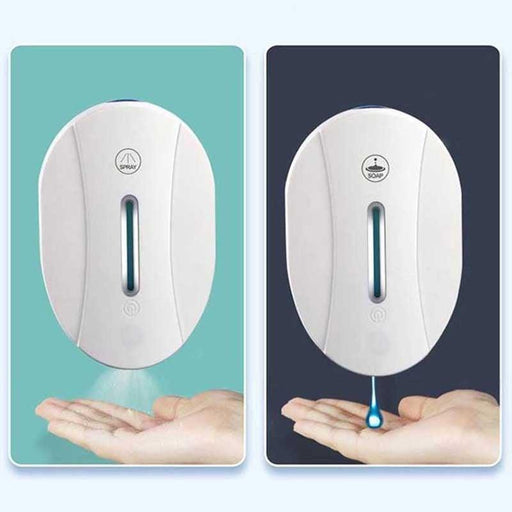 Spray Touchless Automatic Sensor Foam Soap Dispenser Hand Sanitizer Liquid Gel Alcohol Spray Wall Mounted Bathroom Device Tools Easy Refill Soap & Sanitizer Holder Hand Free Sensor Wall Mount Adjustable Liquid Gel