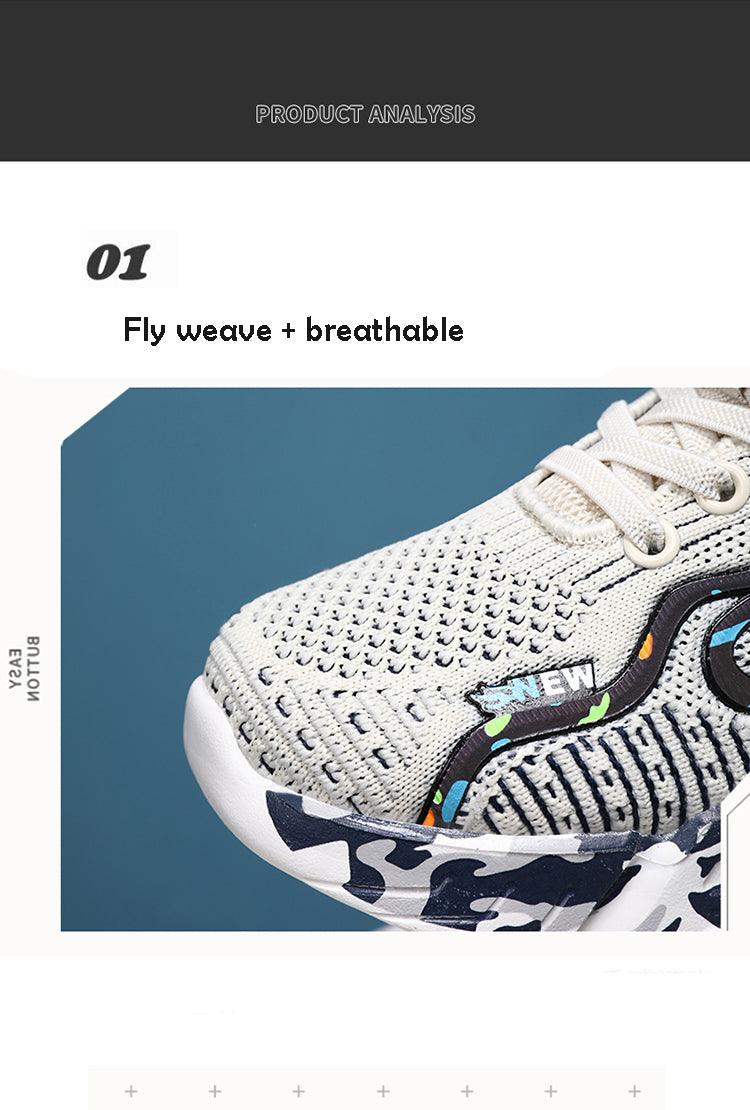 Spring Children Breathable Mesh Sneakers Comforthable Outdoor Sports Shoes Boys Kids Breathable Lightweight Running Shoes For Kids Fashion Athletic Casual Shoes