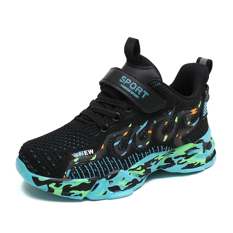 Spring Children Breathable Mesh Sneakers Comforthable Outdoor Sports Shoes Boys Kids Breathable Lightweight Running Shoes For Kids Fashion Athletic Casual Shoes