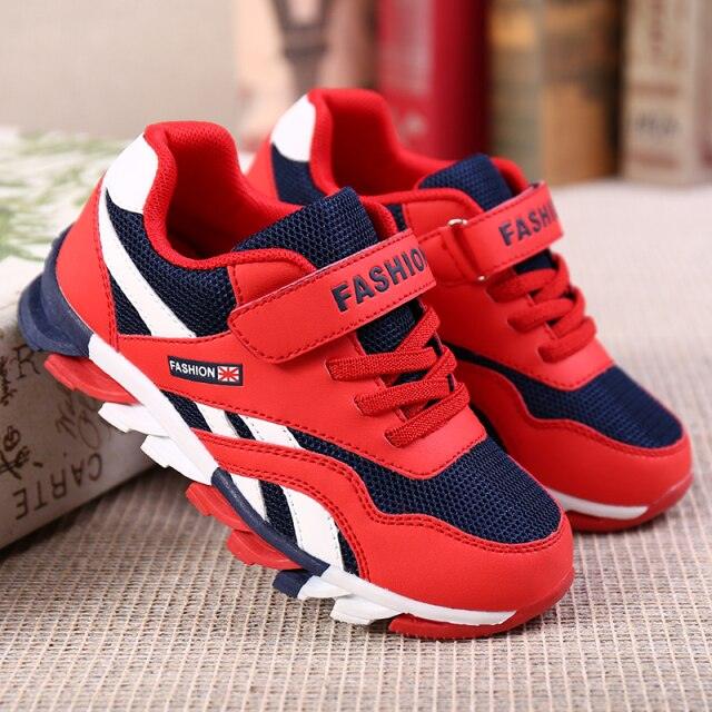 Spring Children Breathable Mesh Sneakers Comforthable Outdoor Sports Shoes Boys Kids Breathable Lightweight Running Shoes For Kids Fashion Athletic Casual Shoes