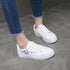 Spring Fashion Breathble Women Sneakers Leather Platform Shoes Women Lace Up Casual Shoes White Fashion Sneakers White PU Leather Platform Sneaker For Women Lace Up Walking Sneakers