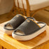 Spring Home Cotton Slippers All Season Flip Flops EVA Hemp Indoor Women Couples Men Thick Sole Non-Slip Bath Shower Shoes Platform Slides Quick Dry Slippers Thick Massage Shoes