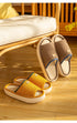 Spring Home Cotton Slippers All Season Flip Flops EVA Hemp Indoor Women Couples Men Thick Sole Non-Slip Bath Shower Shoes Platform Slides Quick Dry Slippers Thick Massage Shoes