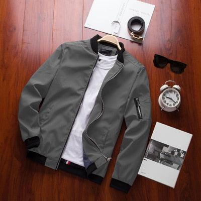 Spring Men's Classic Jacket Male Casual Elegant Slim Fit Coats Jacket Male Casual Hip Hop Slim Fit Men Autumn Plus Size Lightweight Clothing