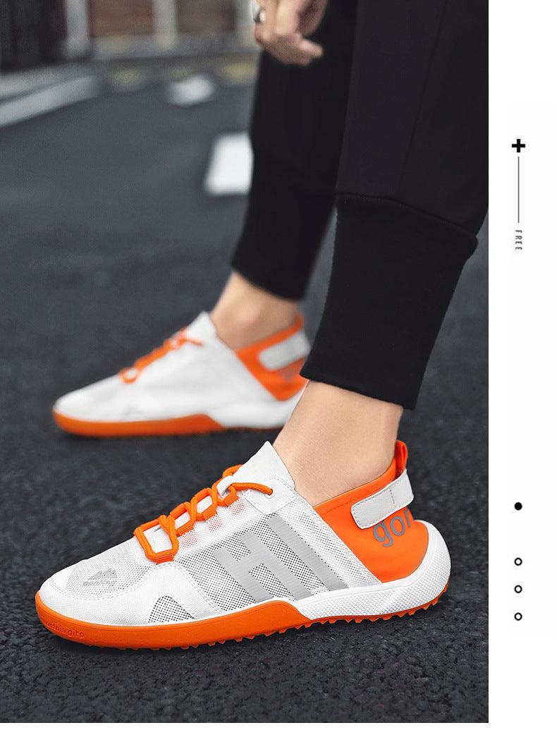 Spring Mens Slip On Casual Shoes Lightweight Comfortable Breathable Couple Walking Sneakers New Mesh Breathable Platform Fashion Running Athletic Sneakers