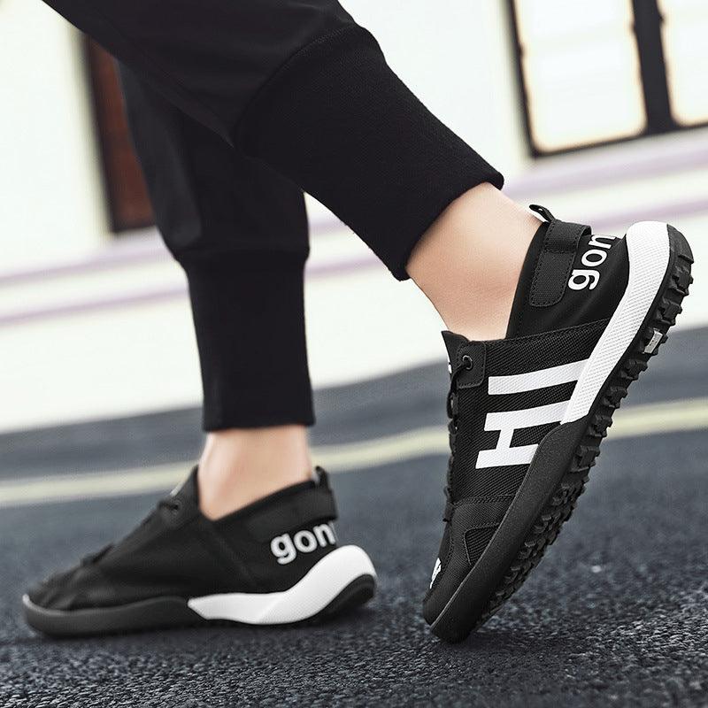 Spring Mens Slip On Casual Shoes Lightweight Comfortable Breathable Couple Walking Sneakers New Mesh Breathable Platform Fashion Running Athletic Sneakers