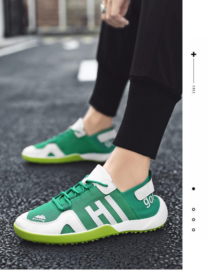 Spring Mens Slip On Casual Shoes Lightweight Comfortable Breathable Couple Walking Sneakers New Mesh Breathable Platform Fashion Running Athletic Sneakers