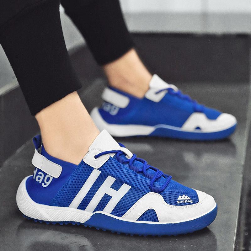 Spring Mens Slip On Casual Shoes Lightweight Comfortable Breathable Couple Walking Sneakers New Mesh Breathable Platform Fashion Running Athletic Sneakers