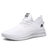 Spring New Men Sneakers White Fashion Flat Casual Mesh Breathable Walking Sneakers Lightweight Running Trainers Mesh Comfortable Sport Fashion Lace Up Mens Sneakers