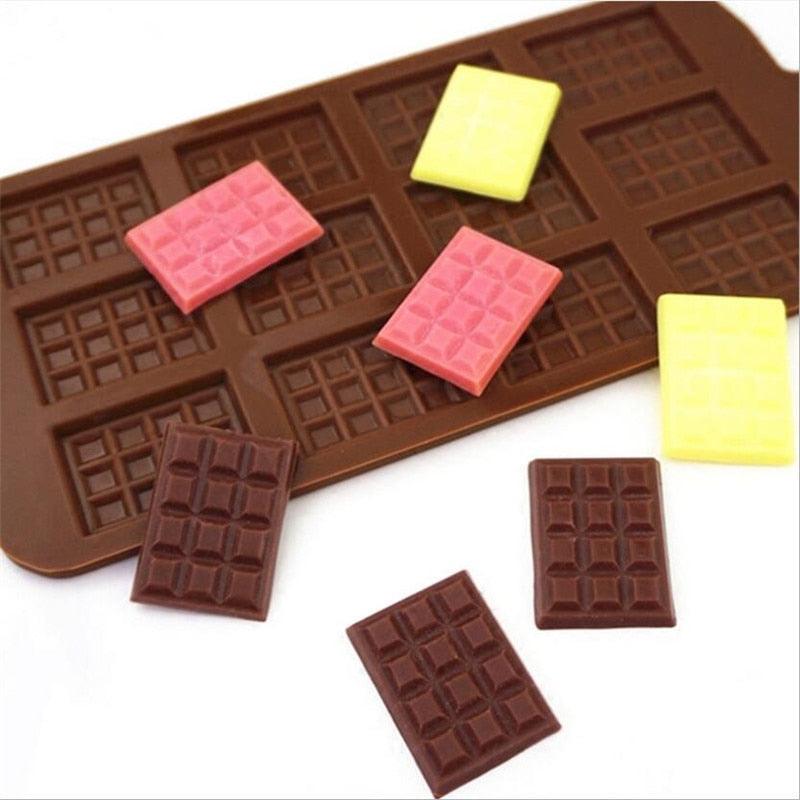 Square Chocolate Mold Chocolate Cake Soap Mold Baking Ice Tray Mould Baking Mould Cake Decorating Silicone Fondant Coffee Molds Chocolate Molds Silicone Candy Molds Silicone Break Apart Chocolate Mold