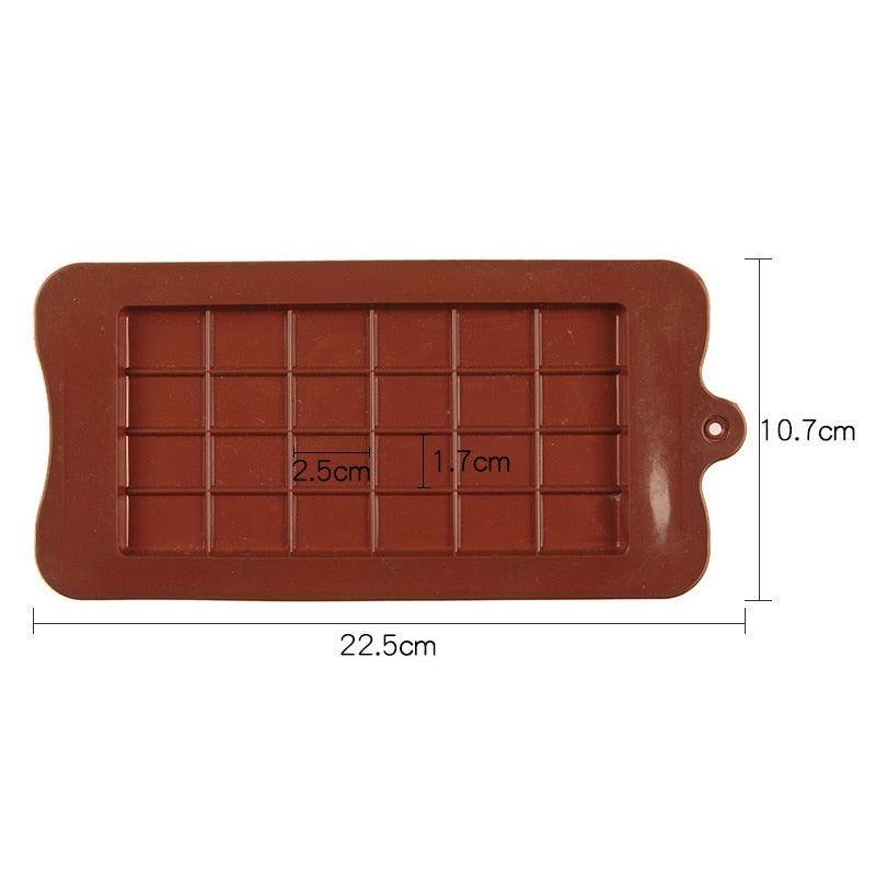 Square Chocolate Mold Chocolate Cake Soap Mold Baking Ice Tray Mould Baking Mould Cake Decorating Silicone Fondant Coffee Molds Chocolate Molds Silicone Candy Molds Silicone Break Apart Chocolate Mold