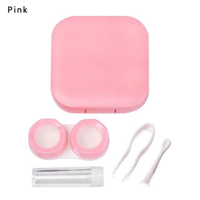 Square Contact Lenses Case Marble Surface Mirror Lens Container Box Travel Eye Contacts Holder Cover Soaking Contact Lenses Mini Travel Portable Marble Surface Mirror Square Container Holder