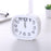 Square Round Small Alarm Clock Snooze Silent Sweeping Wake Up Table Clock Travel Alarm Clock Analog Small Simple Battery Operated Clock Non Ticking Alarm Clock Snooze Light Functions Bedside Table Clock  Battery Powered Compact Portable Travel Alarm Clock