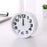 Square Round Small Alarm Clock Snooze Silent Sweeping Wake Up Table Clock Travel Alarm Clock Analog Small Simple Battery Operated Clock Non Ticking Alarm Clock Snooze Light Functions Bedside Table Clock  Battery Powered Compact Portable Travel Alarm Clock