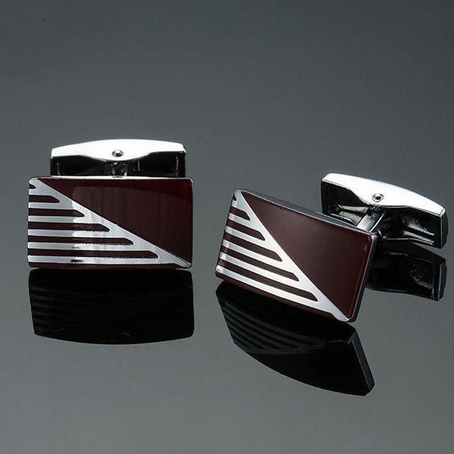 Square Stainless Steel Cuff Links Classic Tuxedo Shirt Cufflinks Elegant Shirt Accessories Business Groom Wedding Jewelry For Men Luxury Cuff Links