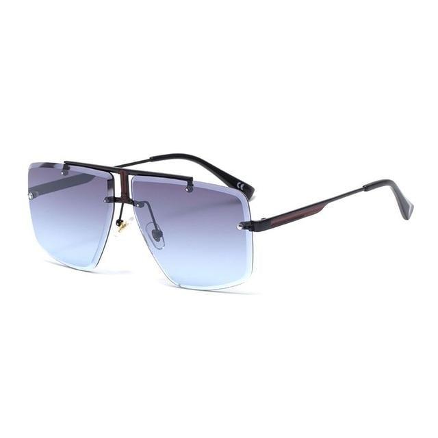 Square Sunglasses for Men Classic Oversized Sun Glasses Men And Women New Fashionable Street Snap Style New Frameless Sunglasses New Popular Square Shape Sunglasses For Men & Women