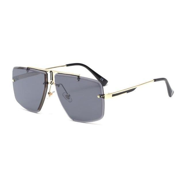 Square Sunglasses for Men Classic Oversized Sun Glasses Men And Women New Fashionable Street Snap Style New Frameless Sunglasses New Popular Square Shape Sunglasses For Men & Women