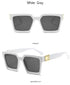 Square Sunglasses For Women Luxury Women Eyeglasses Sunglasses Square Metal Punk Rock Hip hop Glasses Men Women High Quality Designer Sunglasses For Men New Decent Design