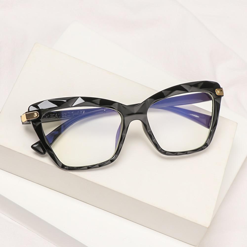 Square Women Reading Glasses Frame Crystal Multi-section  Optical Computer Glasses Square Design Reading Glasses For Women Light Blocking Computer Reader Glasses For Men And Women