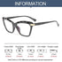 Square Women Reading Glasses Frame Crystal Multi-section  Optical Computer Glasses Square Design Reading Glasses For Women Light Blocking Computer Reader Glasses For Men And Women