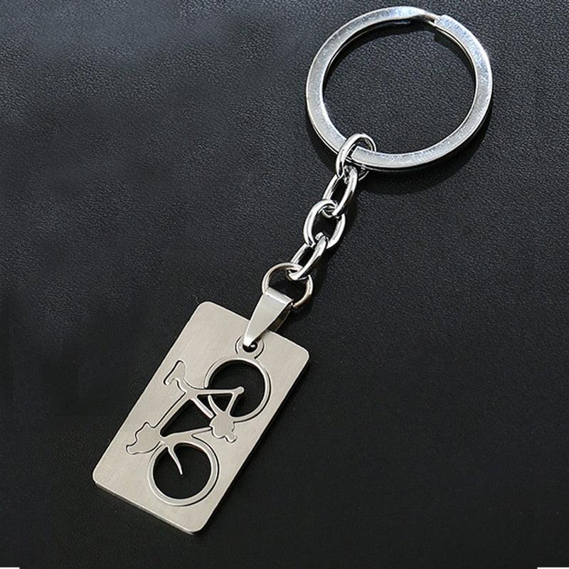 Stainless Steel 3D Bike Bicycle Keychain Cute Keyring Key Chain Upscale Lucky Key Ring Active Bike Key Chain For Bike Lover Bike Lover Gifts Jewelry For Men Women