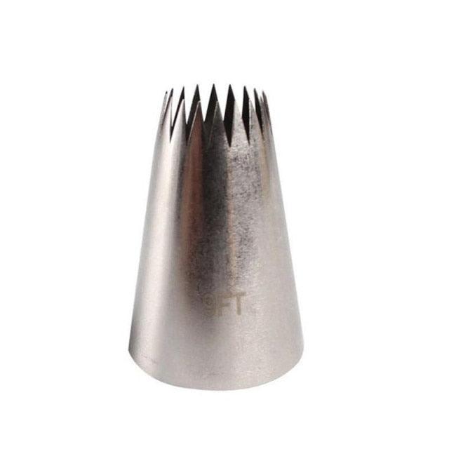 Stainless Steel Extra Large Icing Piping Nozzle Tips Cookie Cake Cream Fondant Nozzle Tubes Cake Decorating Tools Large Piping Cakes Decoration Set Nozzles Tips