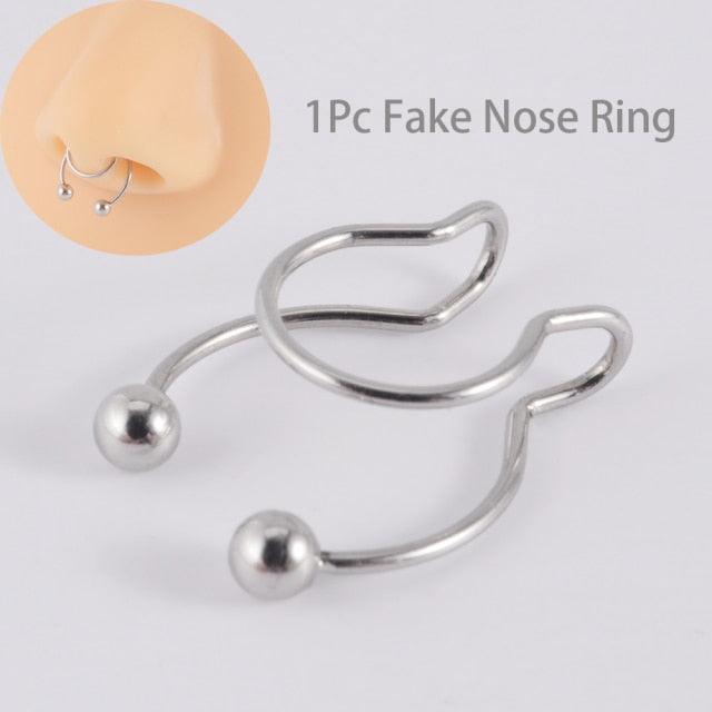 Stainless Steel Magnetic Stud Card Magnet Ear Tragus Cartilage Lip Labret Stud Nose Ring Fake Cheater Non Pierced Jewelry Magnetic Earring Piercings Card Magnet Ear Tragus Cartilage Lip Labret Stud Nose Ring Fake Cheater Non Pierced Jewelry