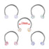 Stainless Steel Nose Hoop Ring Septum Lip Studs Cartilage Earrings Circular Tragus Ear Piercing Horseshoe Zircon Septum Piercing Nose Ring Hoop nose For Girl Men Faux Body Clip Rings Body Jewelry  Nose Septum Ring Clip On Body Piercing Jewelry