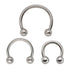 Stainless Steel Nose Hoop Ring Septum Lip Studs Cartilage Earrings Circular Tragus Ear Piercing Horseshoe Zircon Septum Piercing Nose Ring Hoop nose For Girl Men Faux Body Clip Rings Body Jewelry  Nose Septum Ring Clip On Body Piercing Jewelry