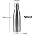 Stainless Steel Water Bottle BPA Free Thermos Water Beer Thermos 500ml for Sport Bottles Double-Wall Insulated Vacuum Flask Double-Walled Insulated Vacuum Flask Stainless Steel Drinking Bottle