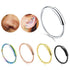 Steel Hinged Clicker Circle ring Piercing Nose Ring Hoop Lip Ear Ring Body Jewelry Piercing Clip Surgical Steel Nose Hoop Nose Ring Stud Punk Style Body Piercing Jewelry Nose Lip Cartilage Tragus Helix Stainless Steel Hinged Clicker Segment Nose Ring