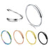 Steel Hinged Clicker Circle ring Piercing Nose Ring Hoop Lip Ear Ring Body Jewelry Piercing Clip Surgical Steel Nose Hoop Nose Ring Stud Punk Style Body Piercing Jewelry Nose Lip Cartilage Tragus Helix Stainless Steel Hinged Clicker Segment Nose Ring