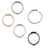 Steel Hinged Clicker Circle ring Piercing Nose Ring Hoop Lip Ear Ring Body Jewelry Piercing Clip Surgical Steel Nose Hoop Nose Ring Stud Punk Style Body Piercing Jewelry Nose Lip Cartilage Tragus Helix Stainless Steel Hinged Clicker Segment Nose Ring