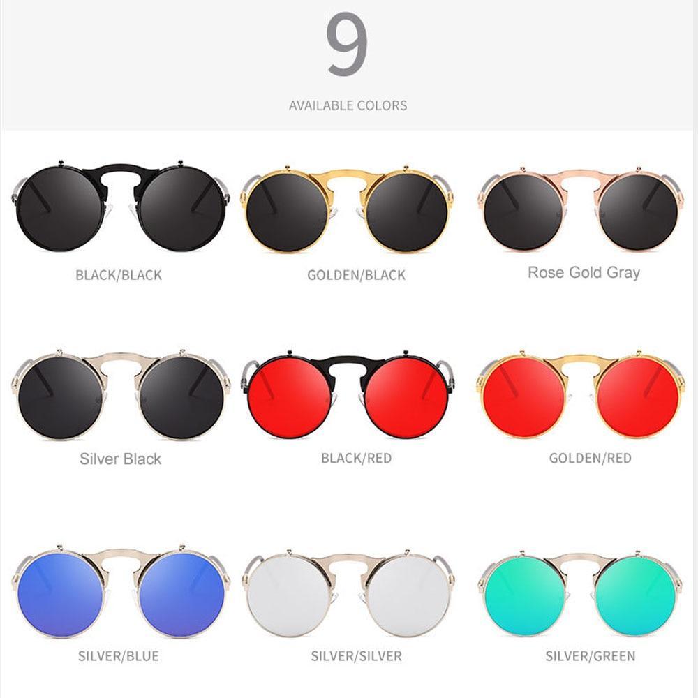 Stlylish And Attractive Long Keeper Sunglasses New Flip Sun Glasses For Men & Women Double Lens Clear Alloy Frame Eyewear Eyeglasses Colourfull Design