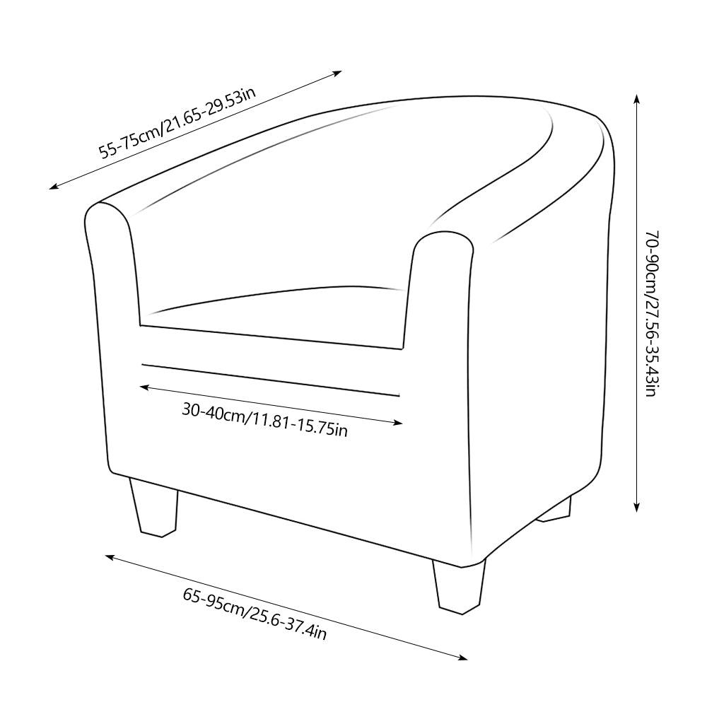 Stretch Cover for Armchair Sofa Couch Living Room 1 Seat Sofa Couch Armchair Cover Elastic Sofa Slipcover Single Seater Furniture Couch Armchair Cover