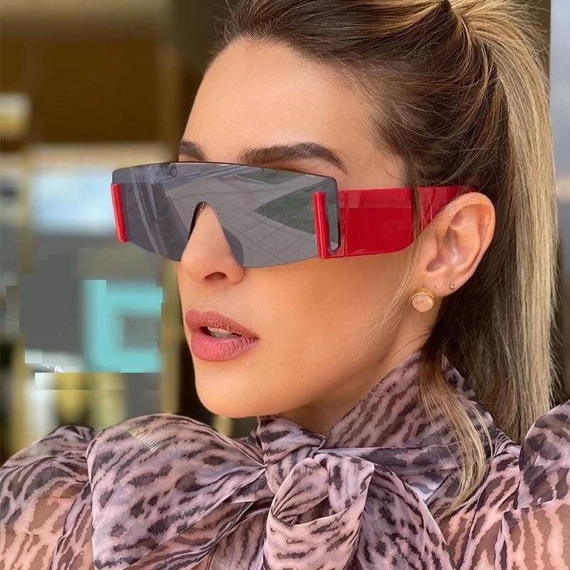 Stylish Big Rimless Classic Sunglasses In Square Shape For Women & Men New Oversize & Retro Style Sunglasses  Rectangle Shape Eyewear Shades Oversized Fashion Sunglasses For Women