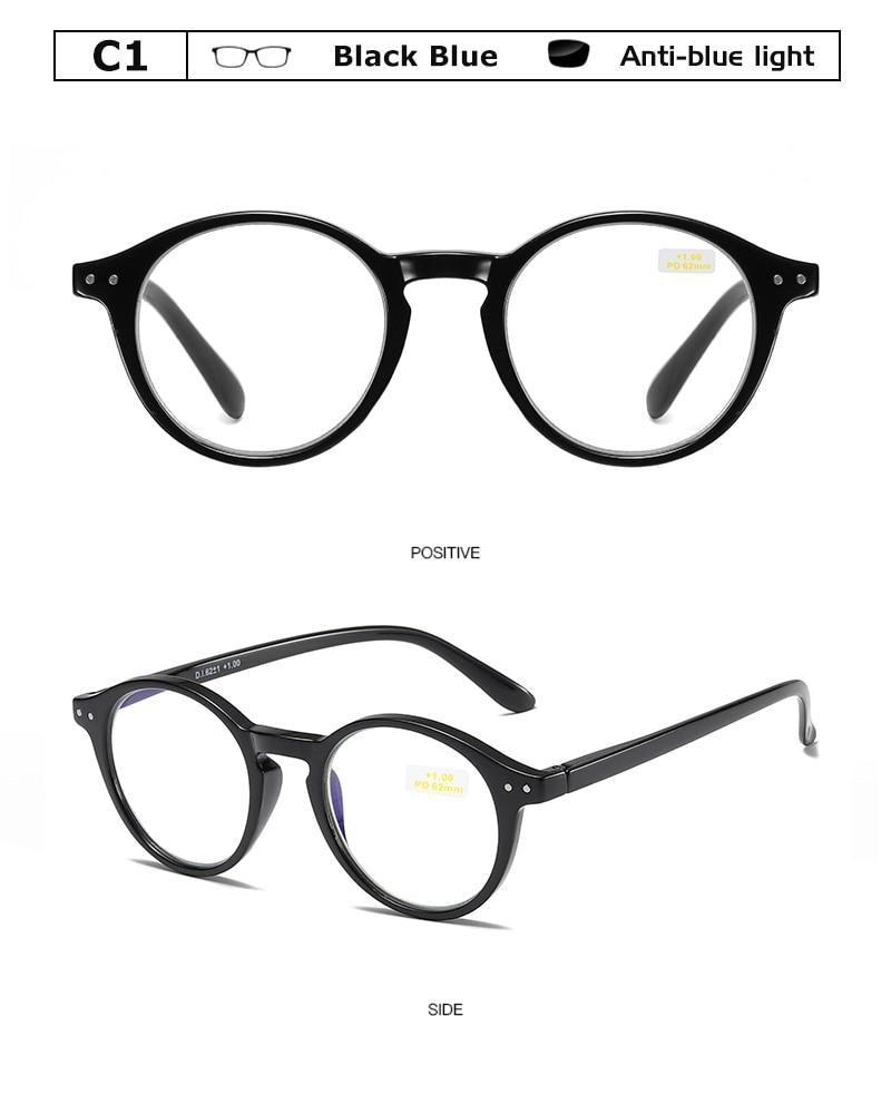 Stylish Design Anti Blue Light Reading Glasses For Women & Men Flexible Frame Spring Hinge Computer Presbyopia Eyewear For Female New Fashionable Sunglasses