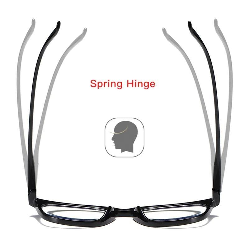 Stylish Design Anti Blue Light Reading Glasses For Women & Men Flexible Frame Spring Hinge Computer Presbyopia Eyewear For Female New Fashionable Sunglasses