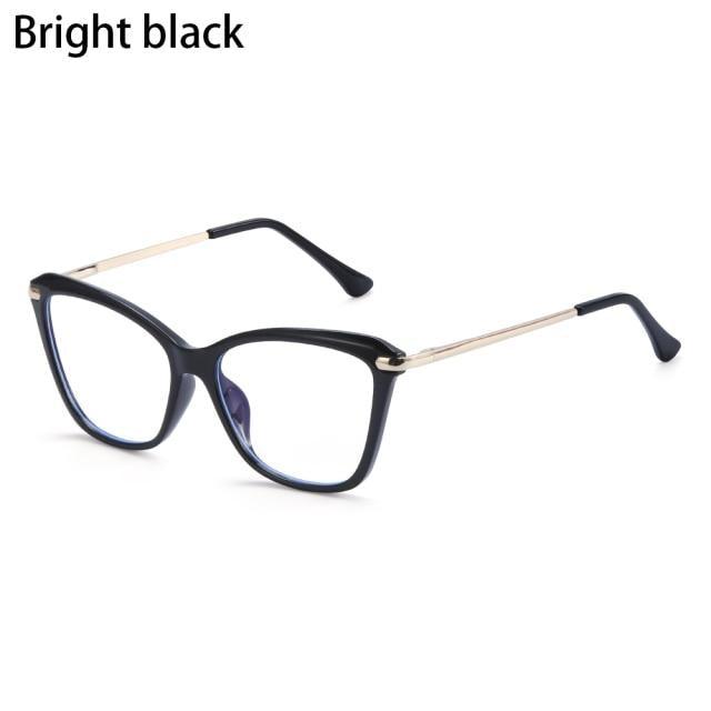 Stylish Eyeglasses Glasses Clear Lens  Blue Light Blocking Glasses Women Men Fashion Cat Eye Glasses Computer Gaming Eyeglasses Eye Protection Eyewear