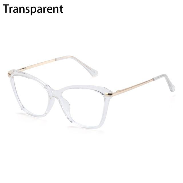 Stylish Eyeglasses Glasses Clear Lens  Blue Light Blocking Glasses Women Men Fashion Cat Eye Glasses Computer Gaming Eyeglasses Eye Protection Eyewear