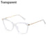 Stylish Eyeglasses Glasses Clear Lens  Blue Light Blocking Glasses Women Men Fashion Cat Eye Glasses Computer Gaming Eyeglasses Eye Protection Eyewear