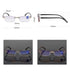 Stylish Fashionable  Blue Light Blocking Rimless Reading Glasses Women Men Simple Modern Square Frameless Diopters Glasses Frameless Reading Glasses Blue Light Blocking Rimless Computer Reader Lightweight Anti Glare Filter Eyeglasses