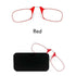 Stylish Polarized Legless Clamp Nose Reading Lightweight Glasses For Men And Women Unique Design  Portable Glasses Case Can Be Attached To The Mobile Phone Case Anti Blue Light Glasses ectangular Reading Glasses