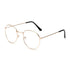 Stylish  Reading Glasses With  Metal Round Frame For  Men & Women Blue Light Blocking Glasses for Women Men Round Metal Frame Clear Lens Computer Eyeglasses