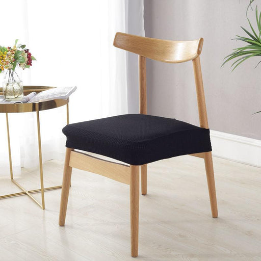 Stylish Waterproof Stretch Chair Seat Cover Elastic Seat Covers For Dining Room Chairs Home Simple Seat Covers For Chairs Soft Removable Dining Chair Slipcovers Stretch Solid Chair Covers Protectors for Dining Room Kitchen Chairs