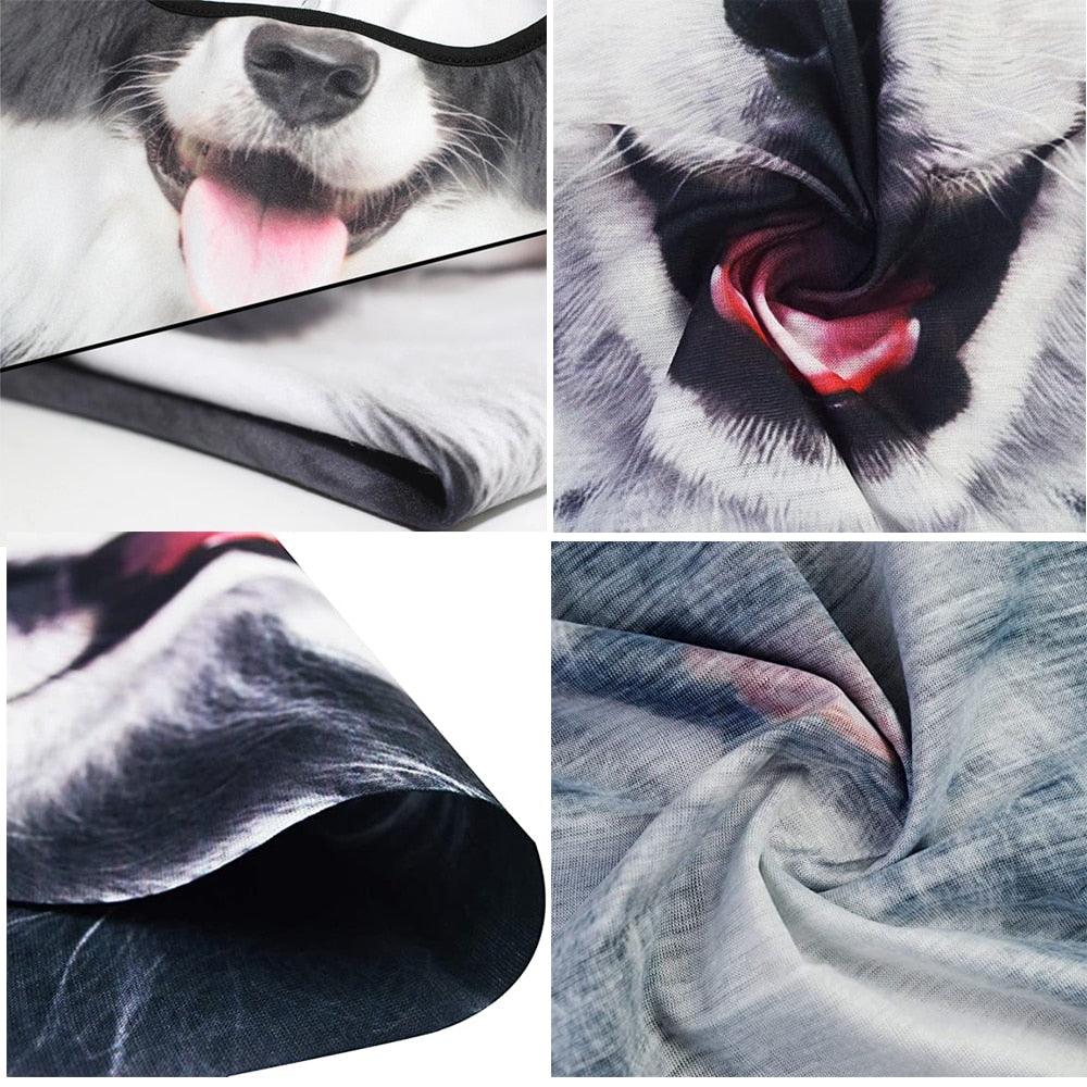 Summer Animal Bandana Neck Gaiter Tube Scarf Buff Party Halloween Half Mask Face Shield Sport Headband Balaclava Seamless Magic Head Scarf Breathable Bandana Turban Outdoor Hiking Quick-Dry Sweat Absorbing Scarves Multifunction Beanie Hat